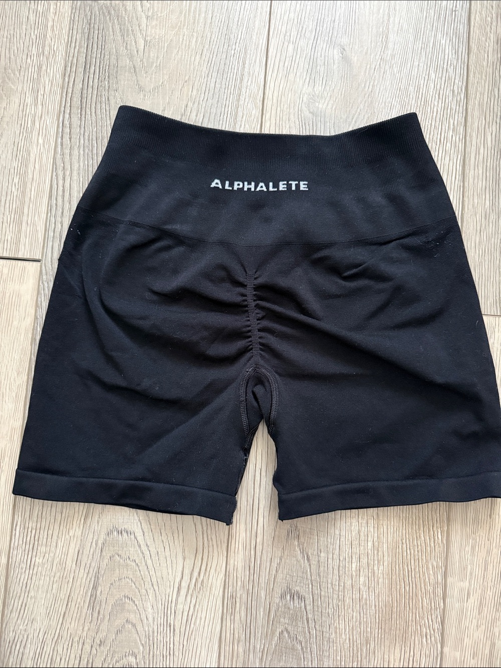 Alphalete Black amplify High-Rise 4” Bike Shorts